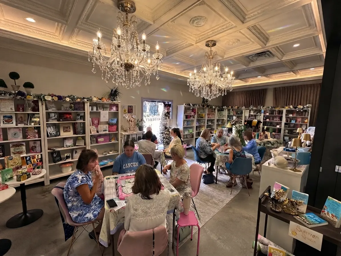 Mahjong event at a local business